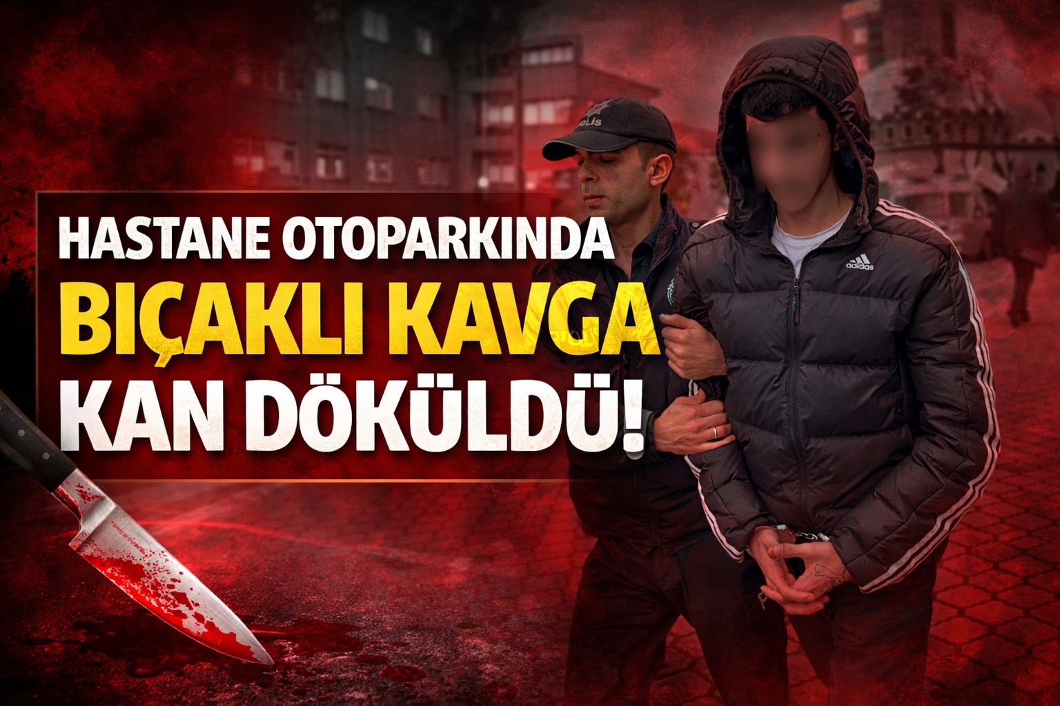 Hastane otoparkında bıçaklı kavga: 1 yaralı