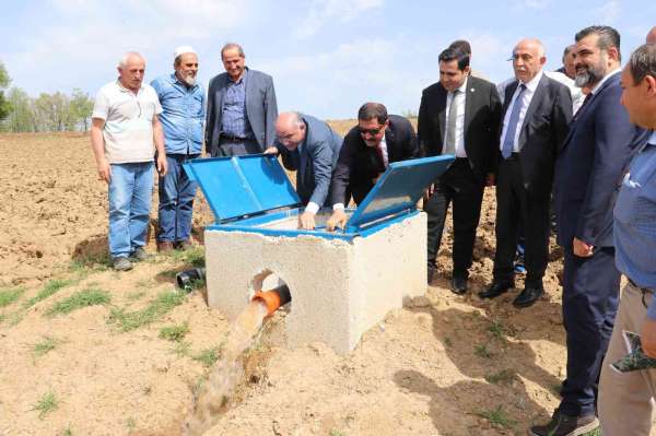 Kuraklıktan etkilenen Amasya'ya 400 dekarlık sulama tesisi yapıldı
