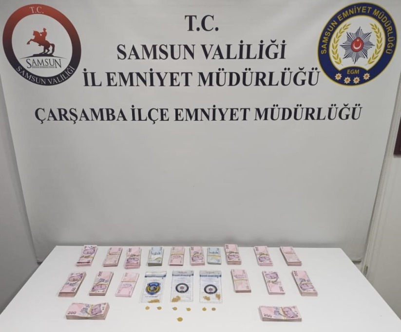 Samsun'da sahte altın satarak kuyumcuları dolandıran 2 kişi yakalandı