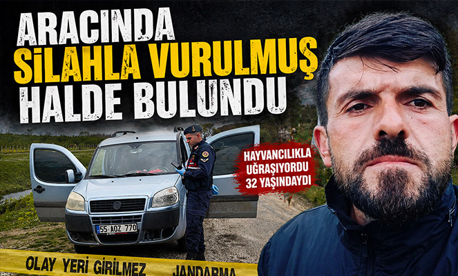 Aracında silahla vurulmuş halde bulundu