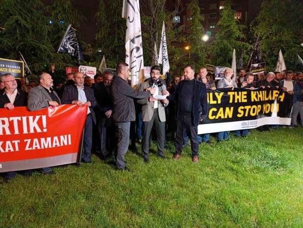 İsrail'in Refah'a saldırısı Ankara'da protesto edildi