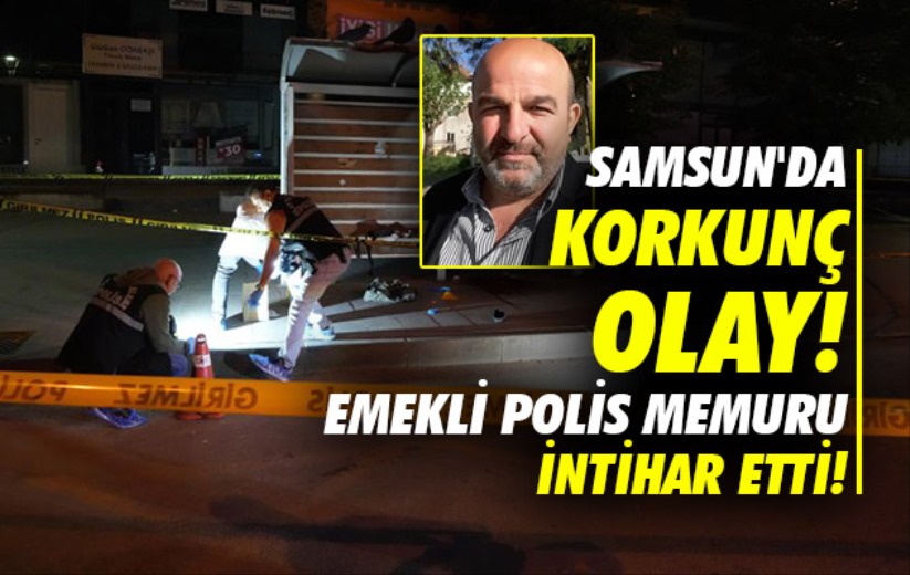Samsun'da emekli polis memuru otobüs durağında intihar etti!