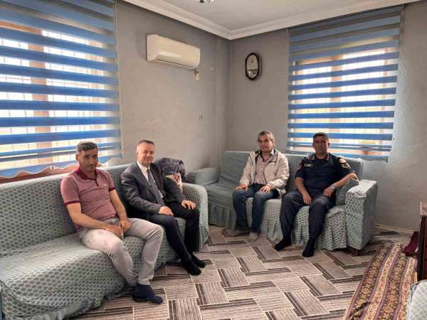 Kaymakam Gündoğdu şehit aileleri ve gazilerle bayramlaştı