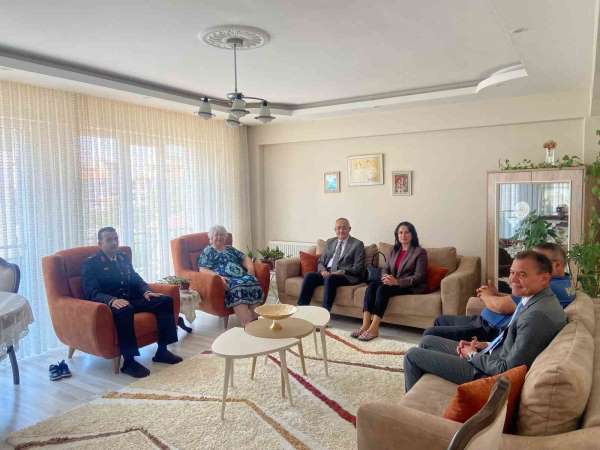 Kaymakam Güngör'den şehit ailelerine bayram ziyareti