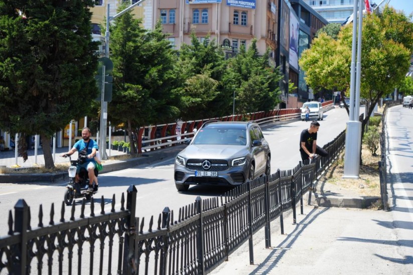 Samsun'da bariyerler onarıldı ama inatçıların ihlalleri durdurulamadı