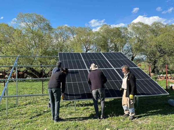 Akyaka'da GES sistemleriyle su deposunun elektrik giderleri karşılanıyor