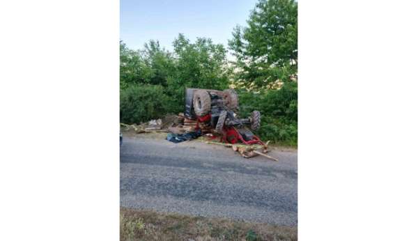 Bolu'da feci kaza... Kontrolden çıkan traktör devrildi: 1 ölü, 2 yaralı
