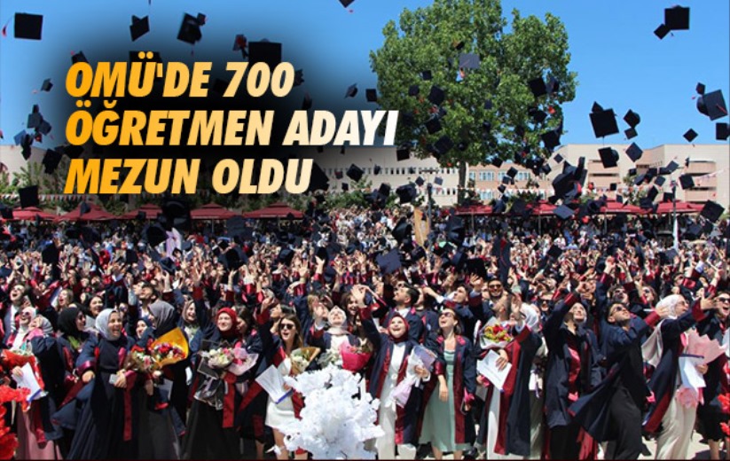 OMÜ'de 700 öğretmen adayı mezun oldu