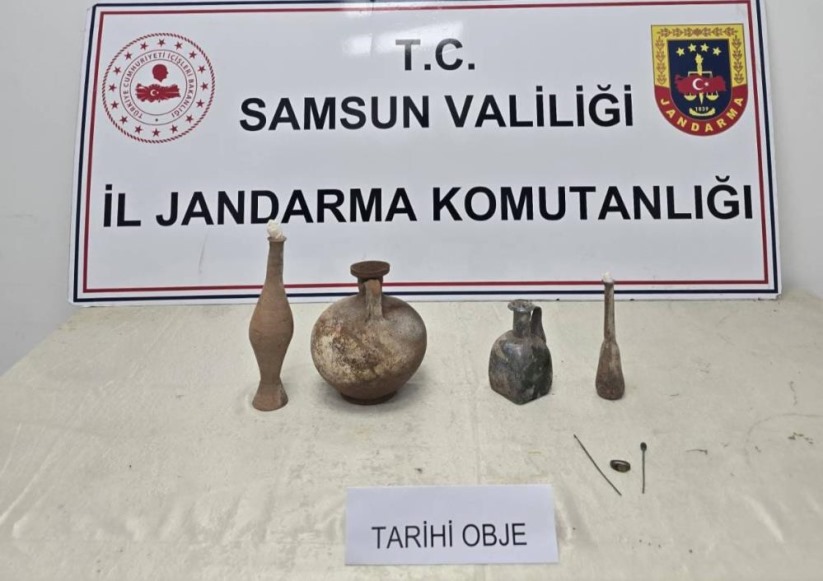 Samsun'da Jandarma tarihi eser ele geçirdi: 2 gözaltı