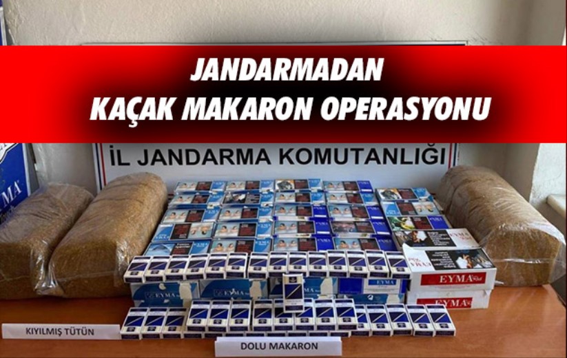 Samsun'da Jandarmadan kaçak makaron operasyonu