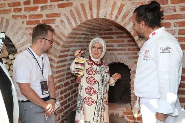 Emine Erdoğan, Gastronomi Festivali'nde Tokat mutfağını gezdi