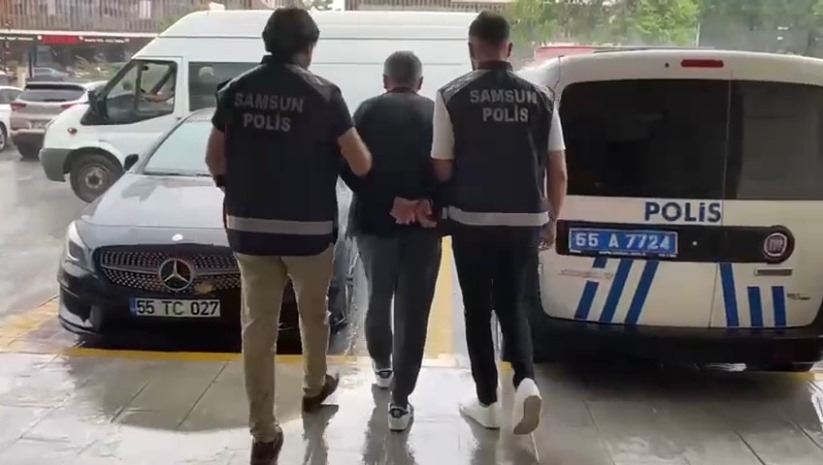 Samsun'da 15 yıl 7,5 ay hapis cezası bulunan şahıs yakalandı