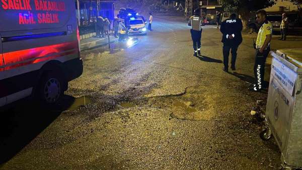 Sinop'ta yoldaki çukura giren motosikletli kaza yaptı: 1 yaralı