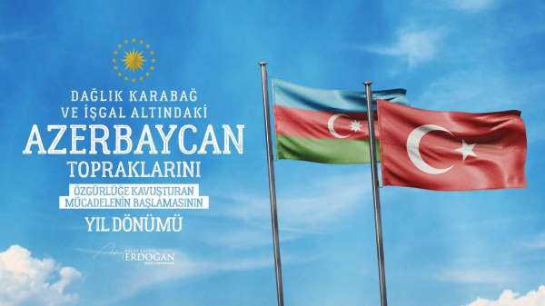 Cumhurbaşkanı Erdoğan: 'Azerbaycan topraklarını özgürlüğüne kavuşturan şanlı mücadelenin yıl dönümü Anım Günü'
