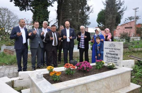 Terme Belediyesi Kurtuluş Savaşı gazisinin mezarını yeniledi 