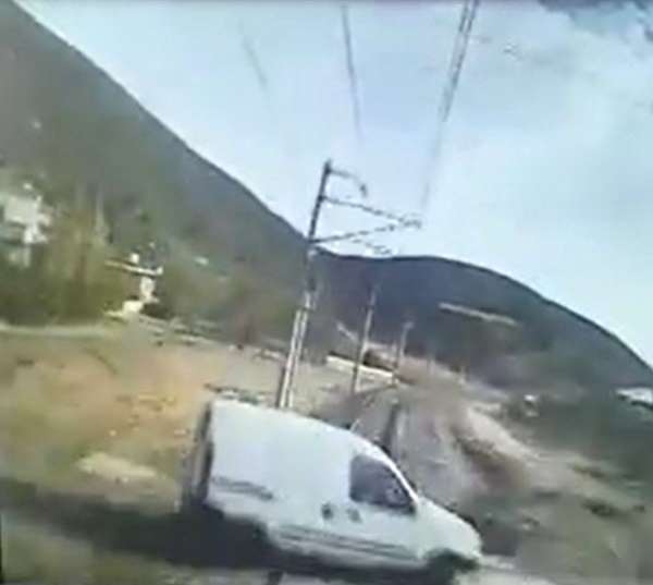 Gaziantep'te dayı yeğenin öldüğü feci kaza kamerada 