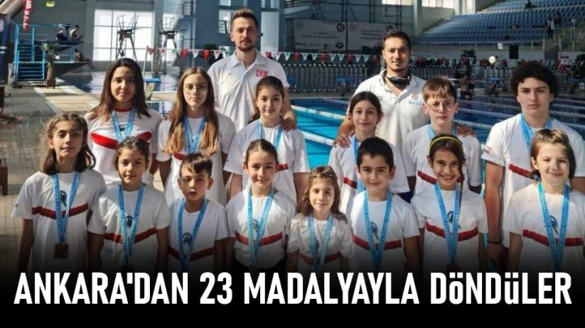Ankara'dan Samsun'a 23 madalyayla döndüler