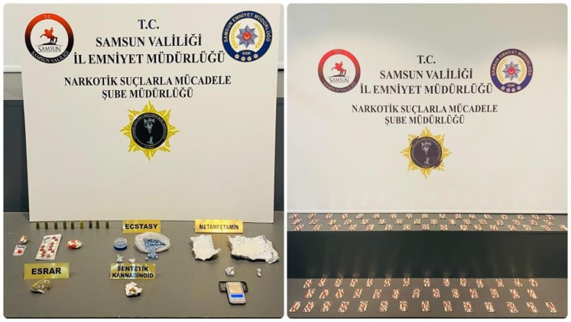 Samsun'da uyuşturucuyla yakalanan 2 kişi gözaltına alındı