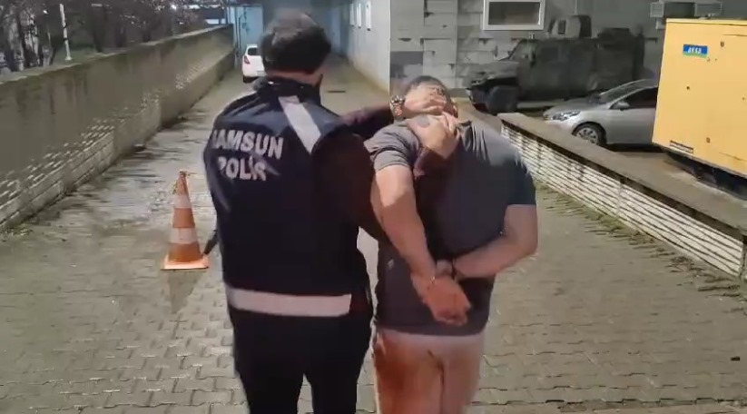 Samsun'da 5 ayrı suçtan aranan ve 12 yıl 9 ay hapis cezası bulunan şahıs yakalandı