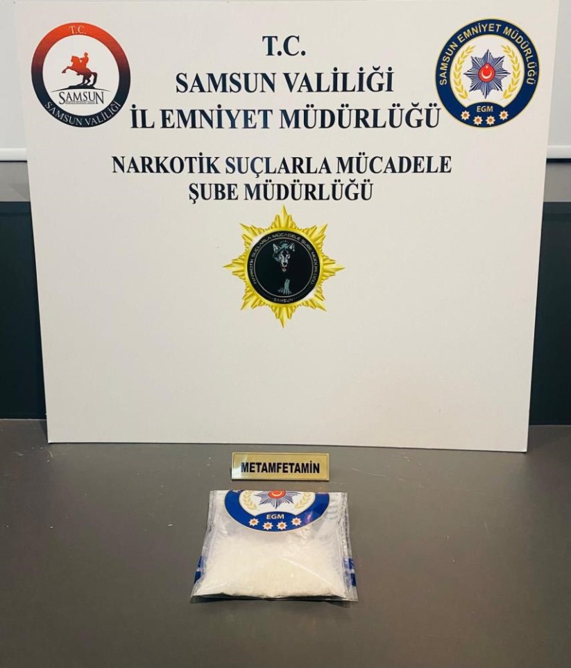 Samsun'da 146 gram metamfetamin ele geçirildi