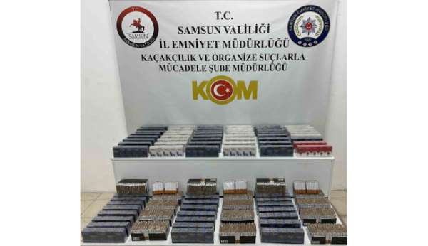 Samsun polisinden kaçak sigara operasyonu: 19 bin 300 makaron ele geçirildi