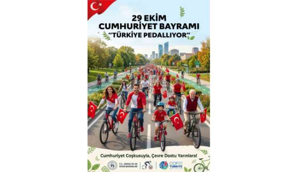 Cumhuriyetin 103. yılında 81 ilde pedallar iklim farkındalığı ve daha yeşil bir gelecek için çevrilecek