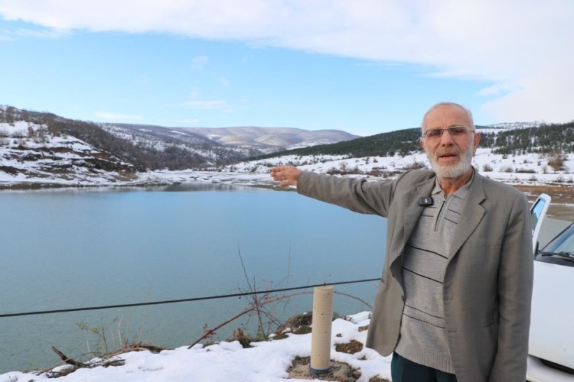 Samsun'da yoğun kar yağışı Güven Göleti'ne yaradı