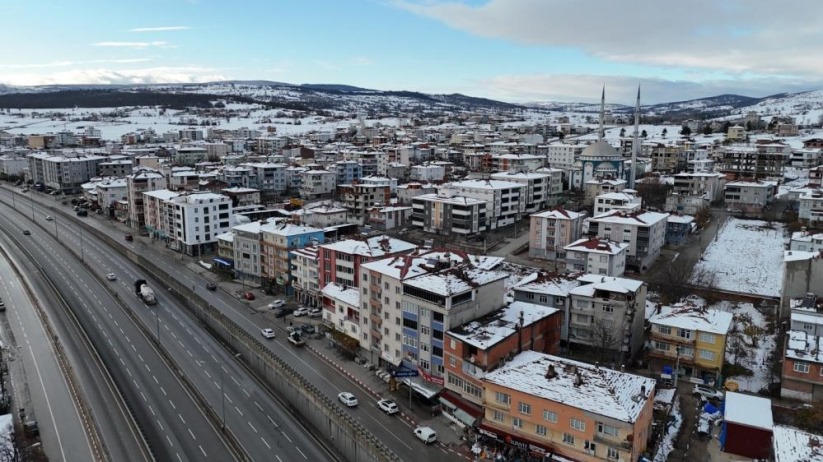 Samsun'da yoğun kar yağışı Güven Göleti'ne yaradı