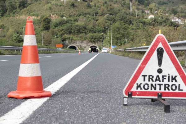 Ordu'da bir haftada yaklaşık 15 bin araç ve sürücüsü denetlendi