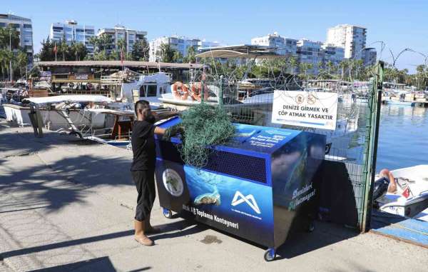 Mersin'de balıkçı ağları geri dönüşüme kazandırılıyor