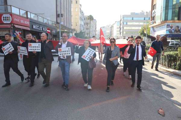 İskenderun şehitleri için yürüdü