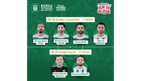 Bursa Yeni Yıl Meydanı'nda Bursaspor imza günü yapacak
