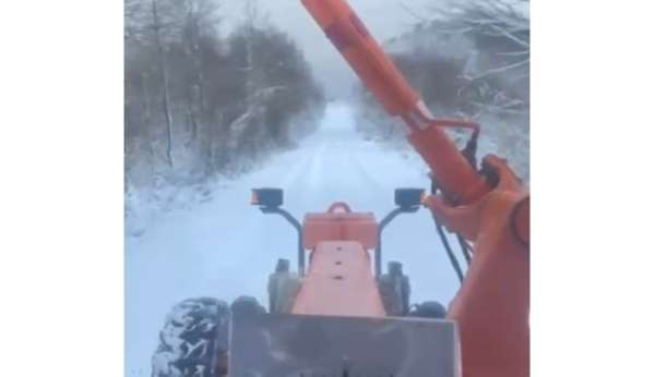 Sinop'ta kar yağışı: 34 köy yolu ulaşıma kapandı