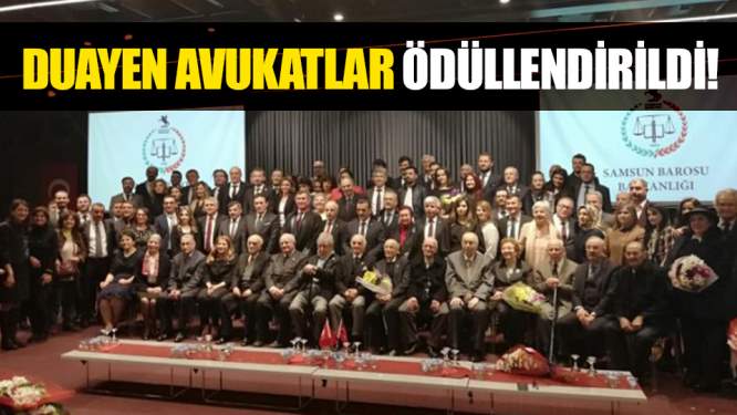 Duayen avukatlar ödüllendirildi!