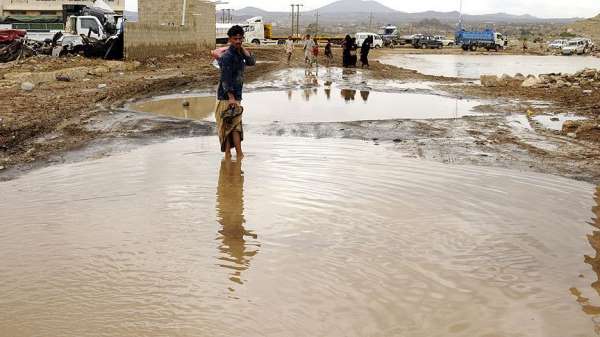 Yemen'de sel felaketinde 2 çocuk hayatını kaybetti