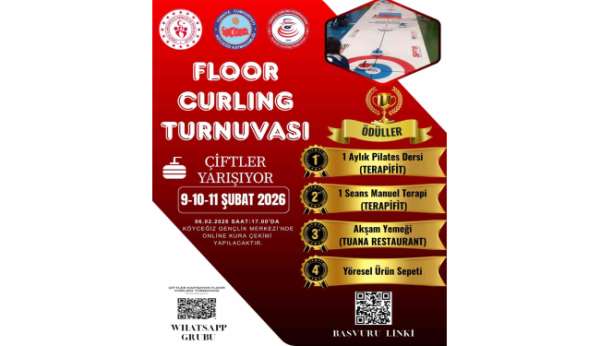Köyceğiz'de ödüllü Floor Curling Turnuvası düzenlendi