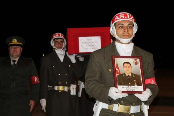 Şehit Astsubay Öğütcü'nün naaşı Bingöl'e getirildi 