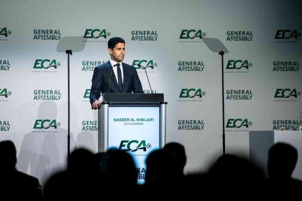 Nasser Al-Khelaifi, Avrupa Kulüpler Birliği'nin Viyana'daki Genel Kurulu'nda konuştu