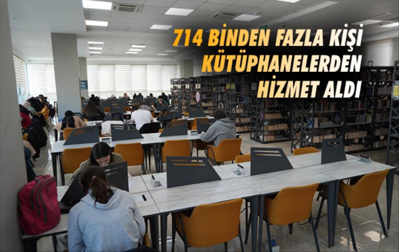 Samsun'da 714 binden fazla kişi kütüphanelerden hizmet aldı