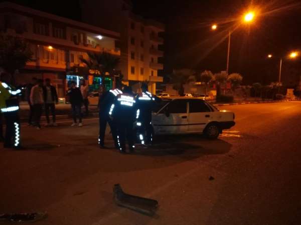 Osmaniye'de 5 kişinin yaralandığı kaza anı güvenlik kamerasında 
