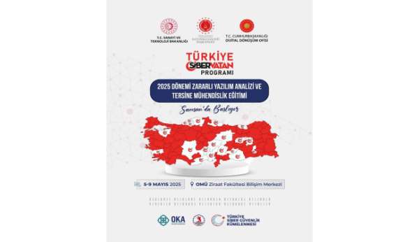 Samsun'da 'Zararlı Yazılım Analizi ve Tersine Mühendislik Eğitimi' gerçekleştirilecek