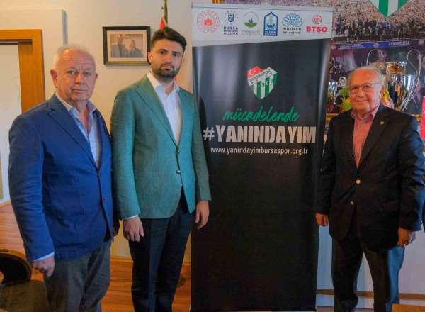 Bursaspor Kulübü'nde 'Yanındayım' kampanyası büyüyor