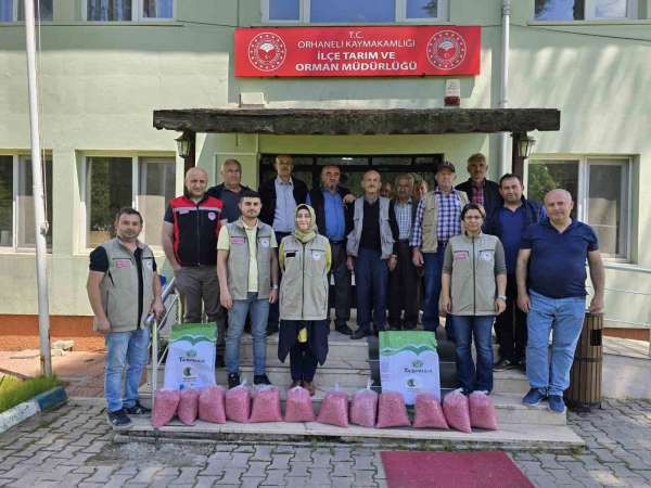 Orhaneli'de çiftçilere kuru fasulye desteği