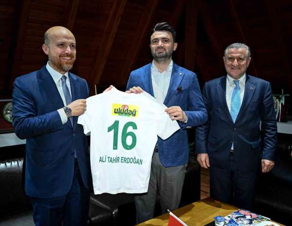 Bakan Osman Aşkın Bak ve Bilal Erdoğan'dan Bursaspor'a ziyaret