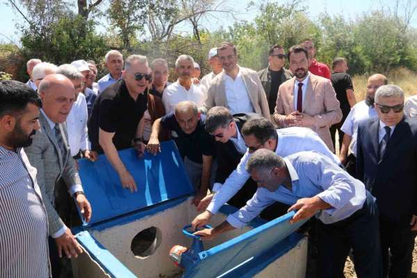 Merzifon'da 2 köye kapalı sulama sistemi