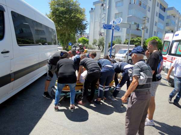 Bursa'da kavşaktaki kazada faciadan dönüldü