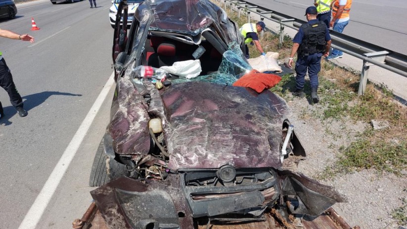Samsun'da hafif ticari araç takla attı: 1 ölü, 3 yaralı