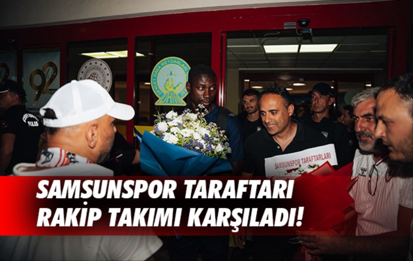 Samsunspor Taraftarı Rakip Takımı Karşıladı!