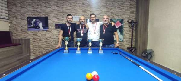30 Ağustos Zafer Bayramı 3 Bant Bilardo Turnuvası tamamlandı