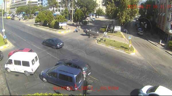 Aydın'daki kazanın görüntüleri kameraya yansıdı